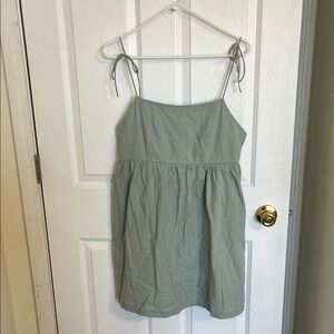 Sage Green Mini Dress